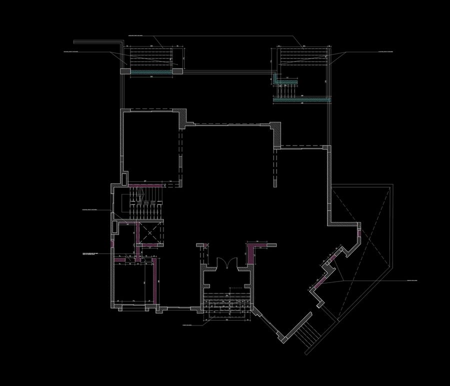Plan — modifications to the existing structure — Xforms Studio construction drawings