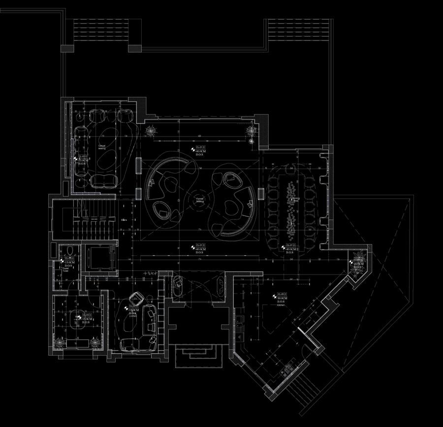 Plan — reflected ceiling — Xforms Studio construction drawings