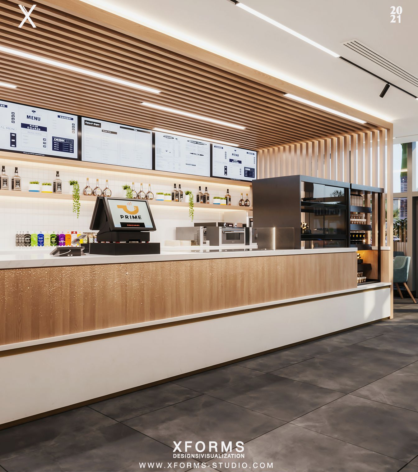 Prime Cafe — Shiek Zayed — Xforms Studio