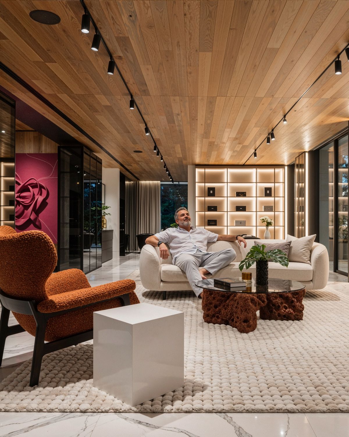 A Private Living Floor — West Golf, Katameya, Cairo — Xforms Studio