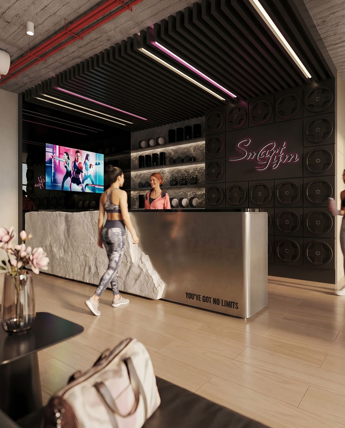 Smart Gym — Rock Gold Mall, New Cairo — Xforms Studio