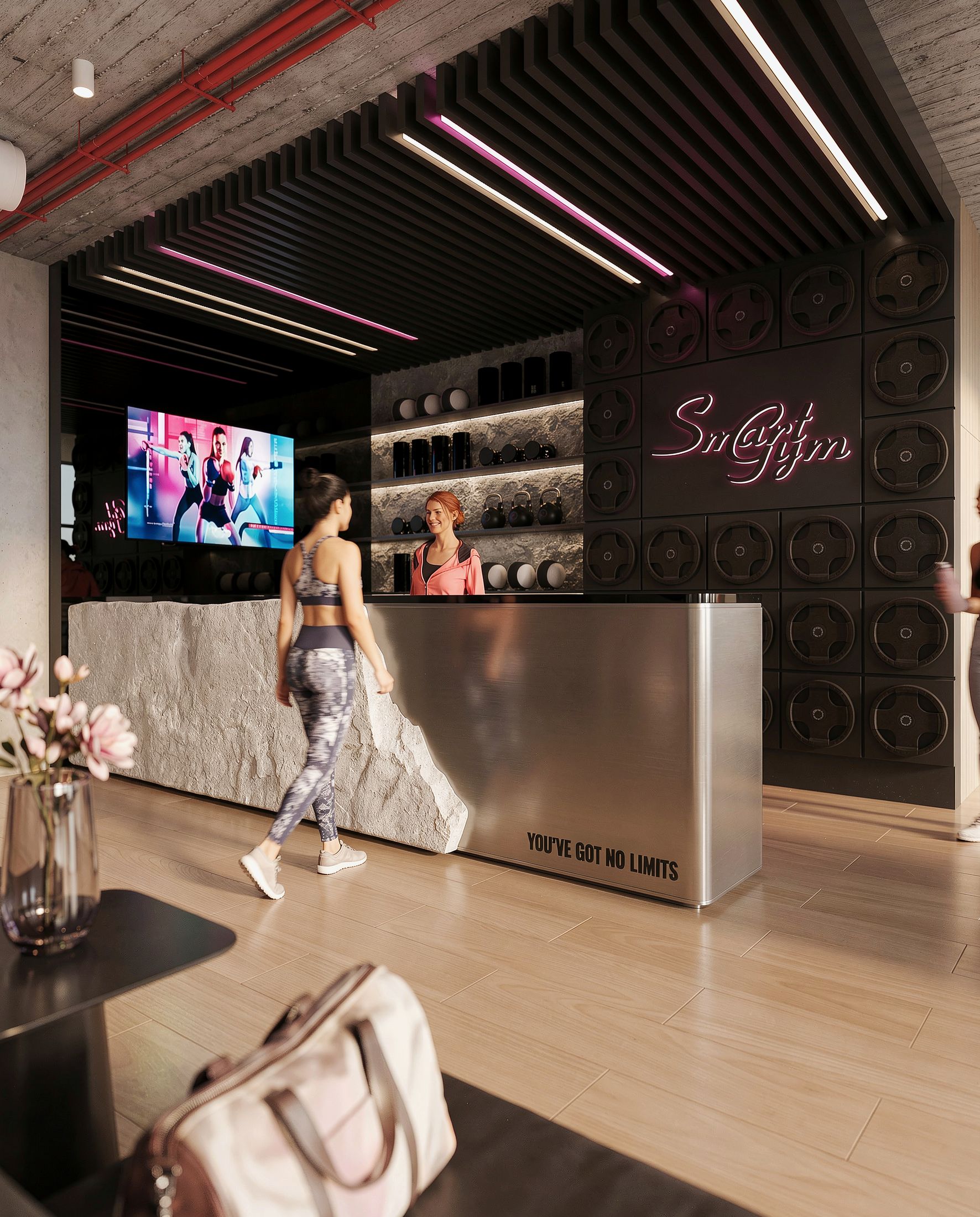 Smart Gym — Rock Gold Mall, New Cairo — Xforms Studio