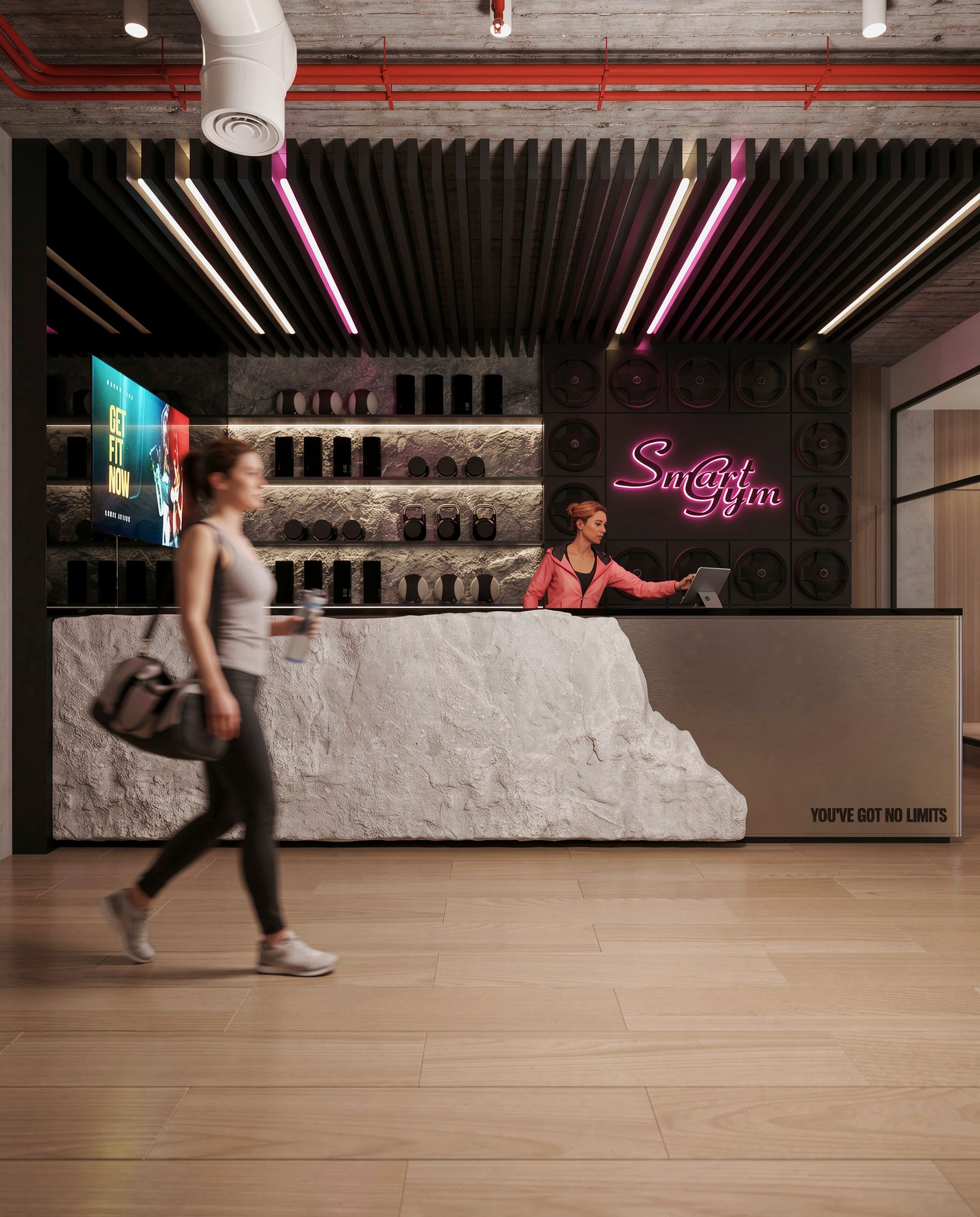 Smart Gym — Rock Gold Mall, New Cairo — Xforms Studio