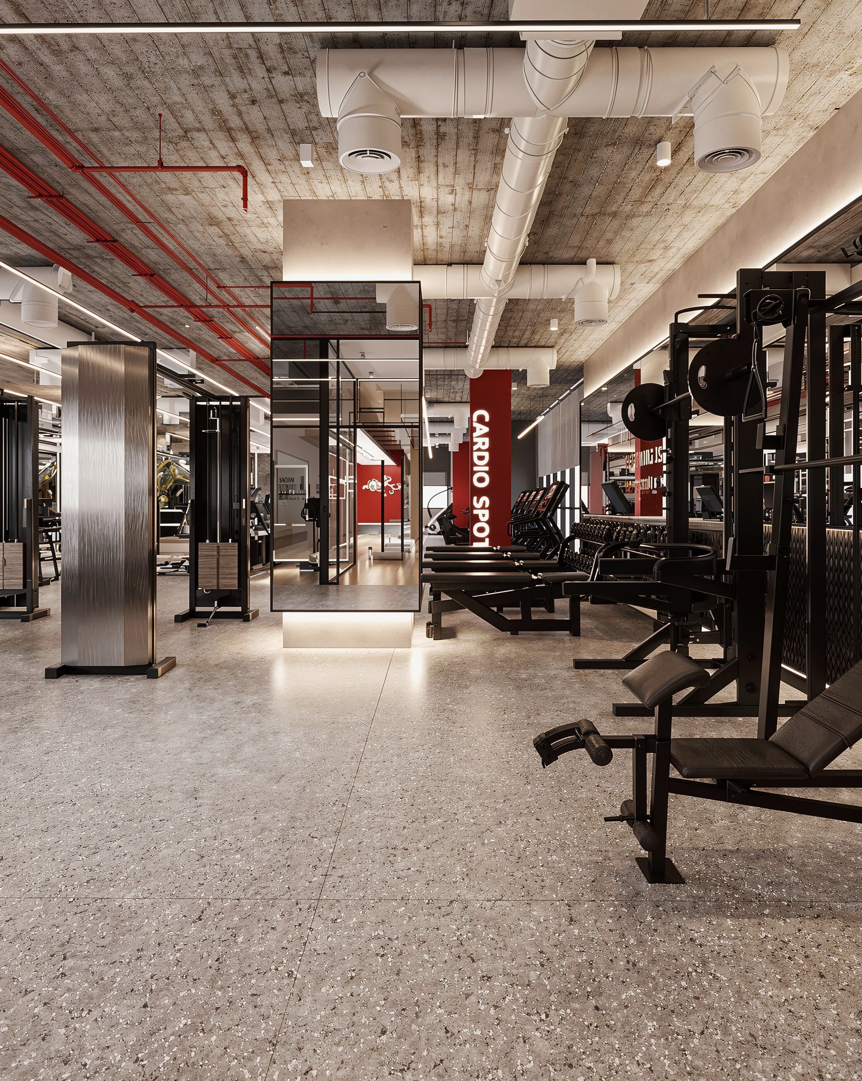 Smart Gym — Rock Gold Mall, New Cairo — Xforms Studio