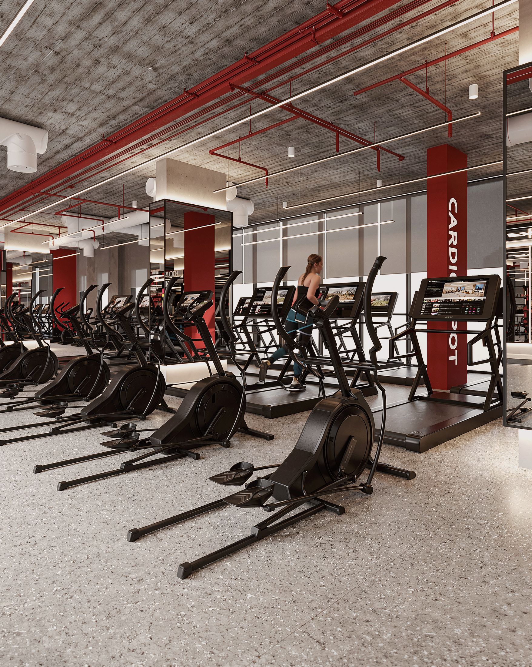 Smart Gym — Rock Gold Mall, New Cairo — Xforms Studio