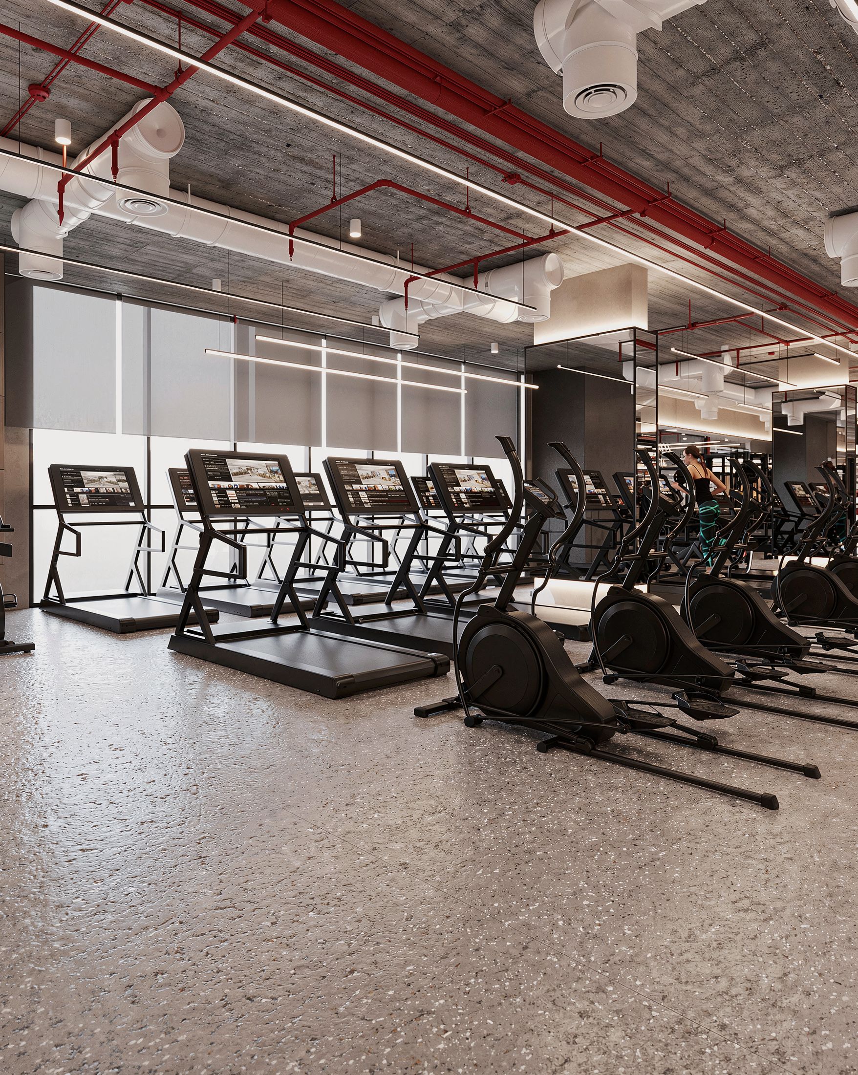 Smart Gym — Rock Gold Mall, New Cairo — Xforms Studio