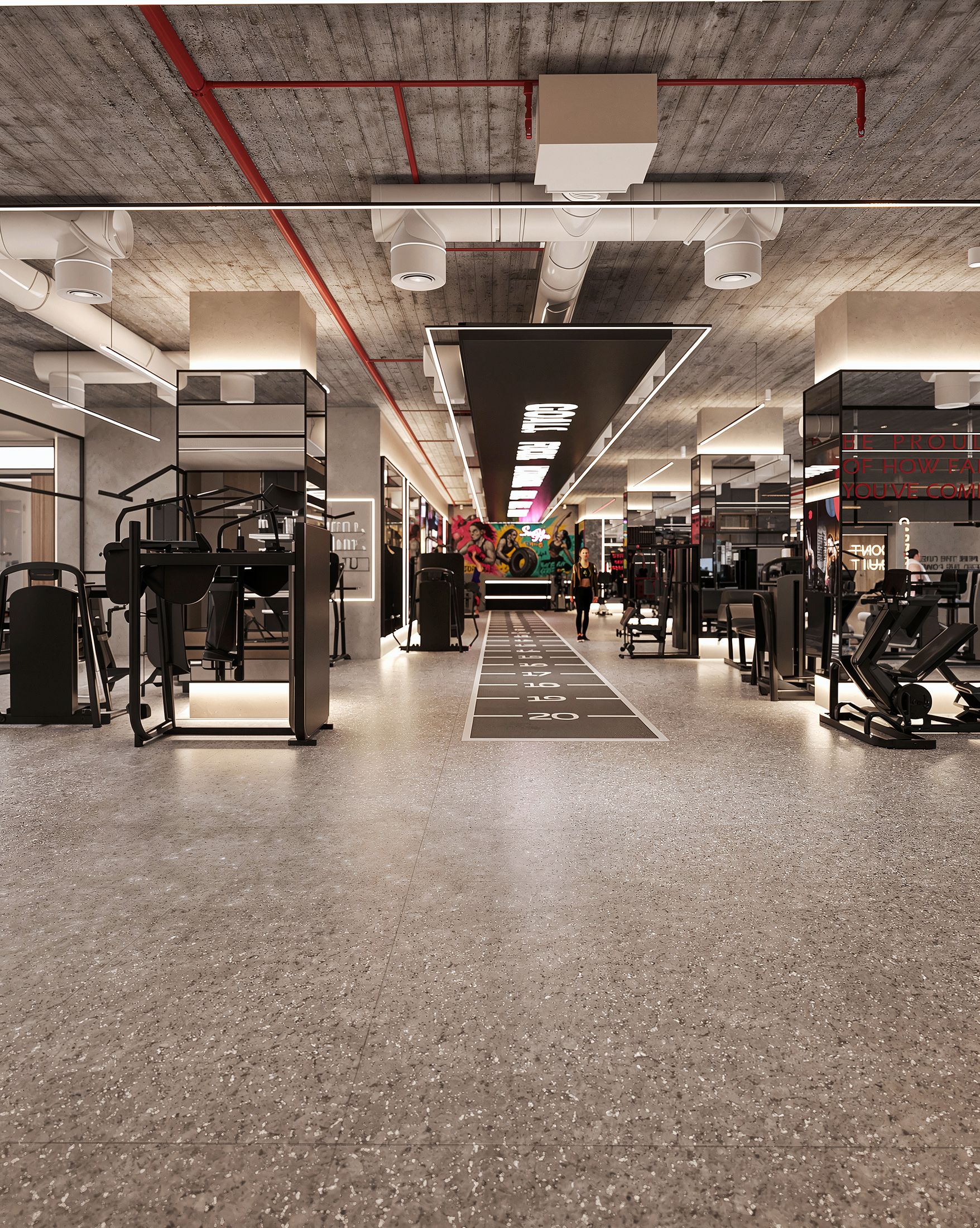 Smart Gym — Rock Gold Mall, New Cairo — Xforms Studio