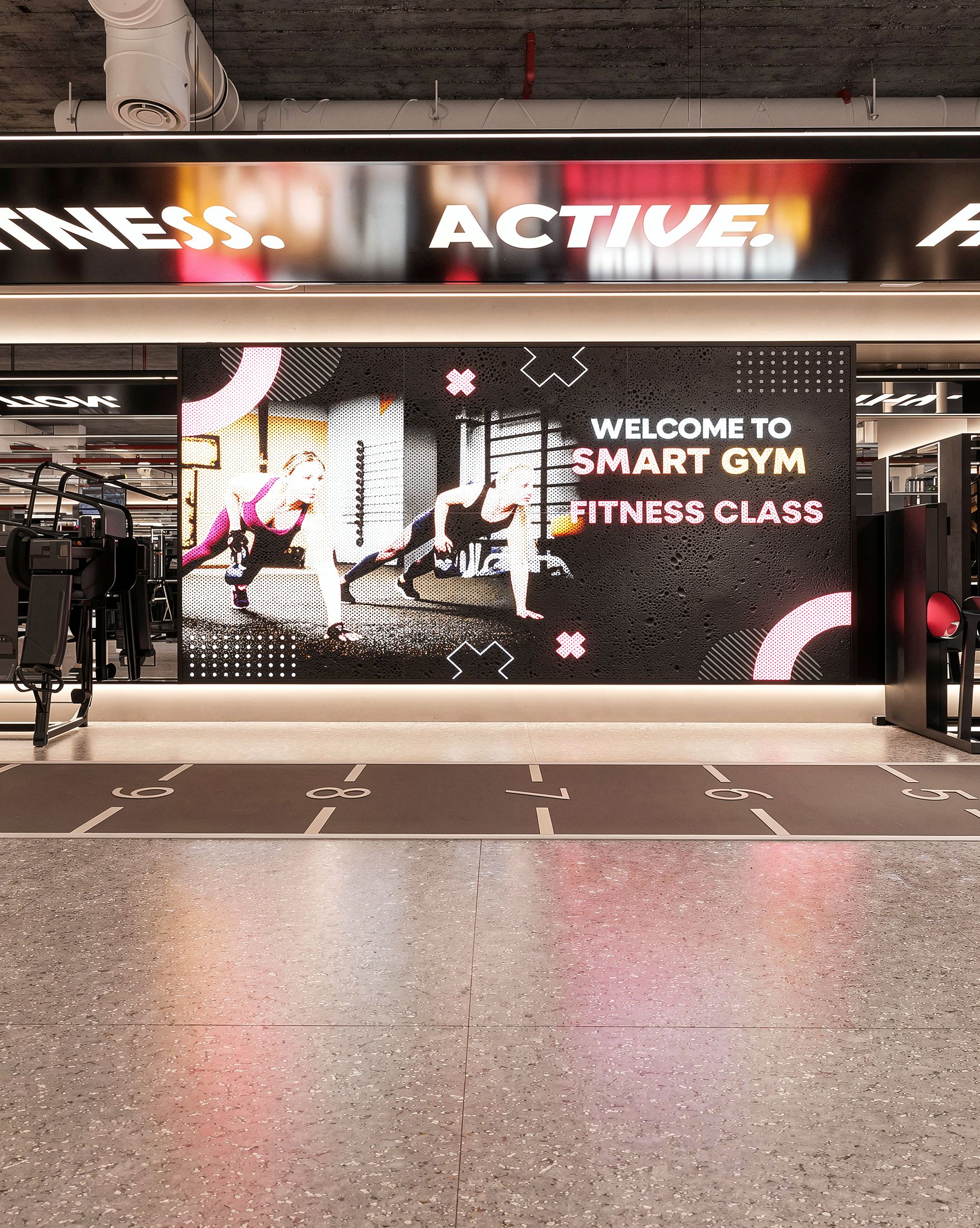 Smart Gym — Rock Gold Mall, New Cairo — Xforms Studio