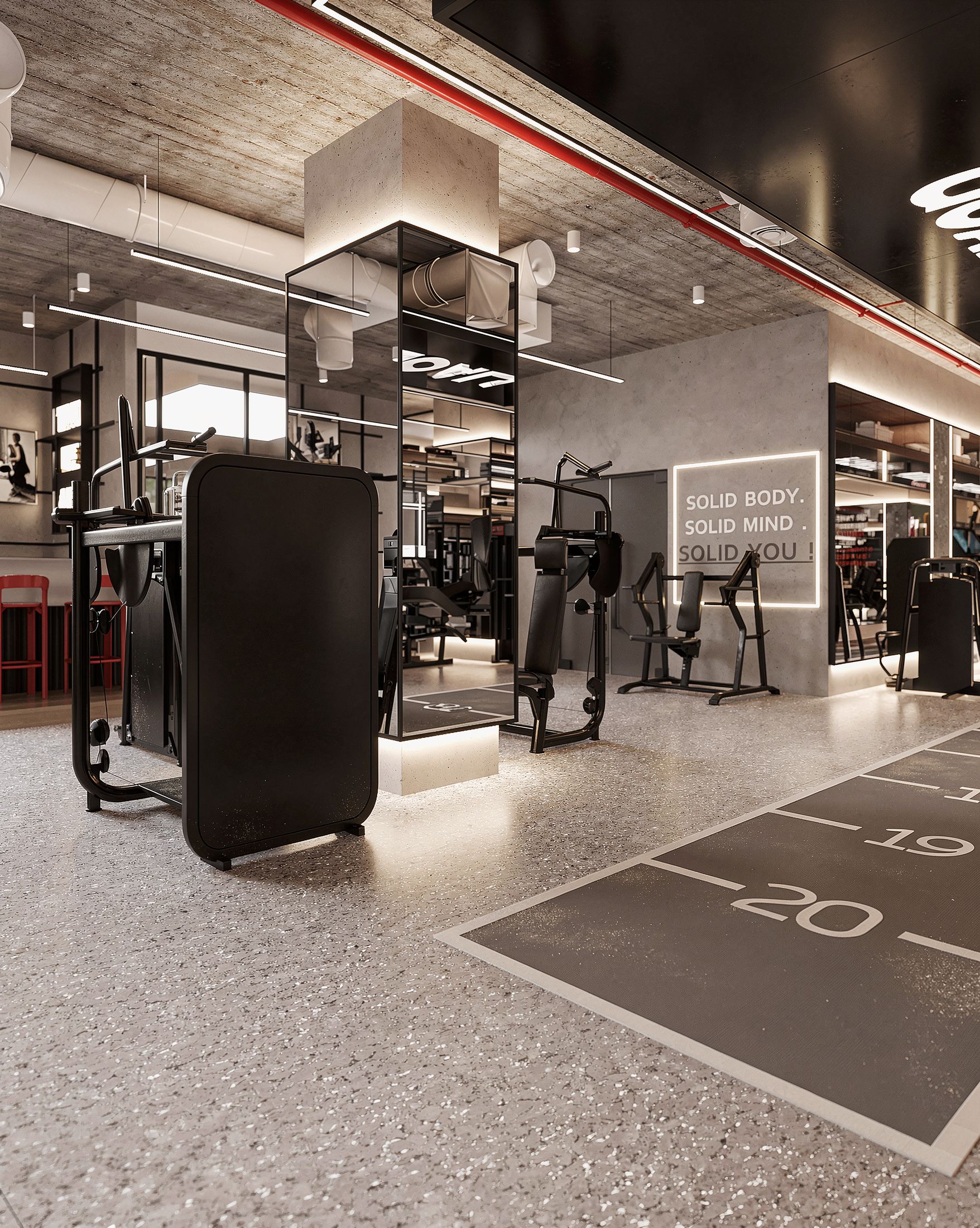 Smart Gym — Rock Gold Mall, New Cairo — Xforms Studio