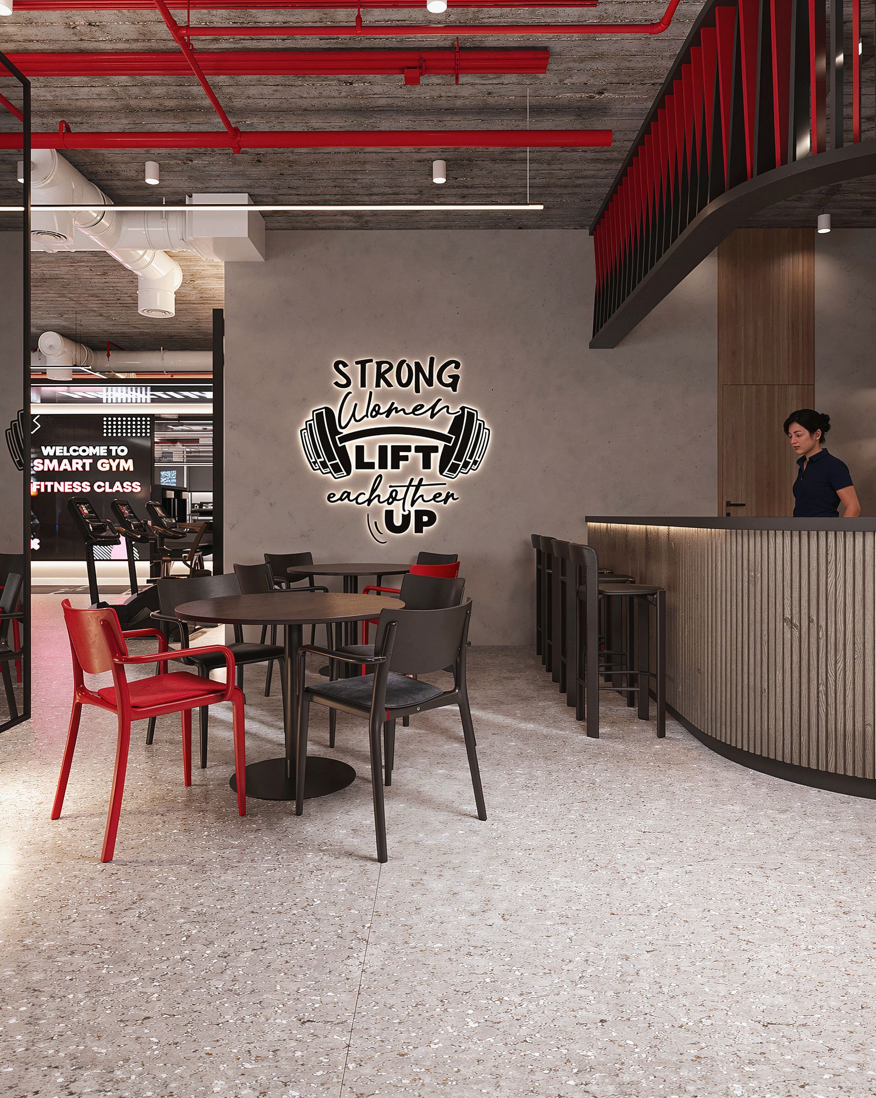 Smart Gym — Rock Gold Mall, New Cairo — Xforms Studio