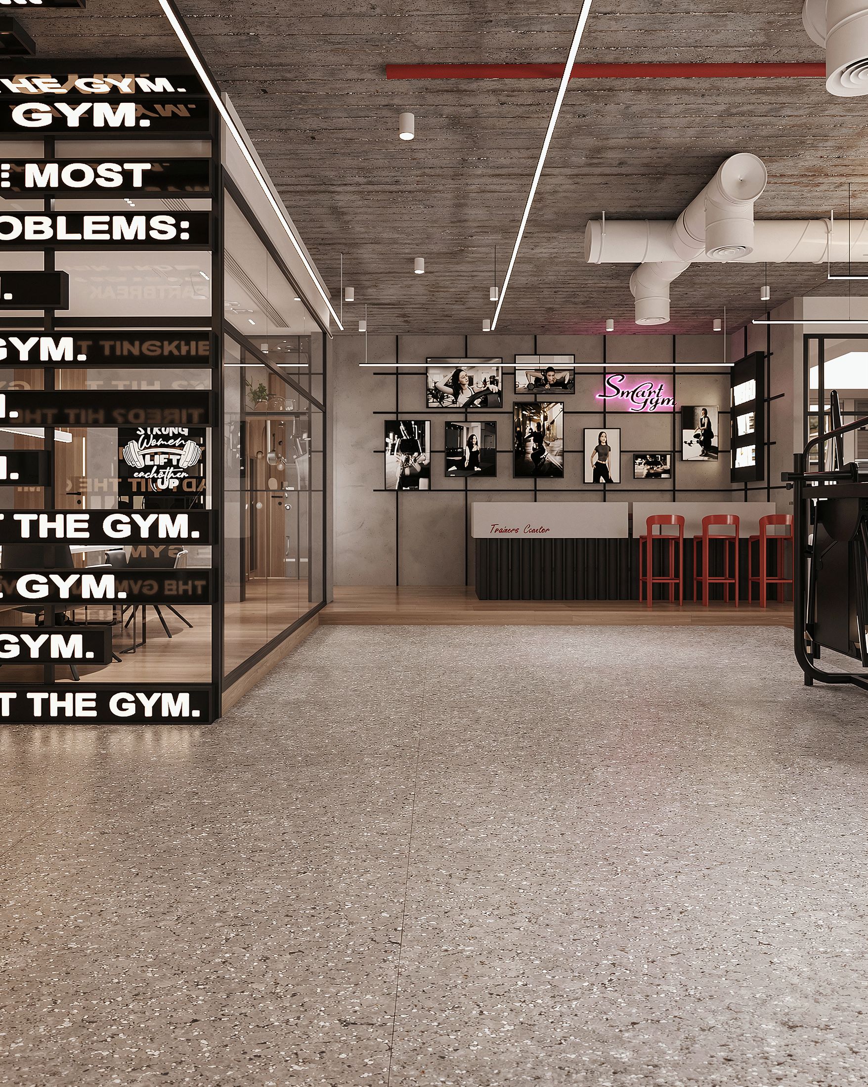 Smart Gym — Rock Gold Mall, New Cairo — Xforms Studio
