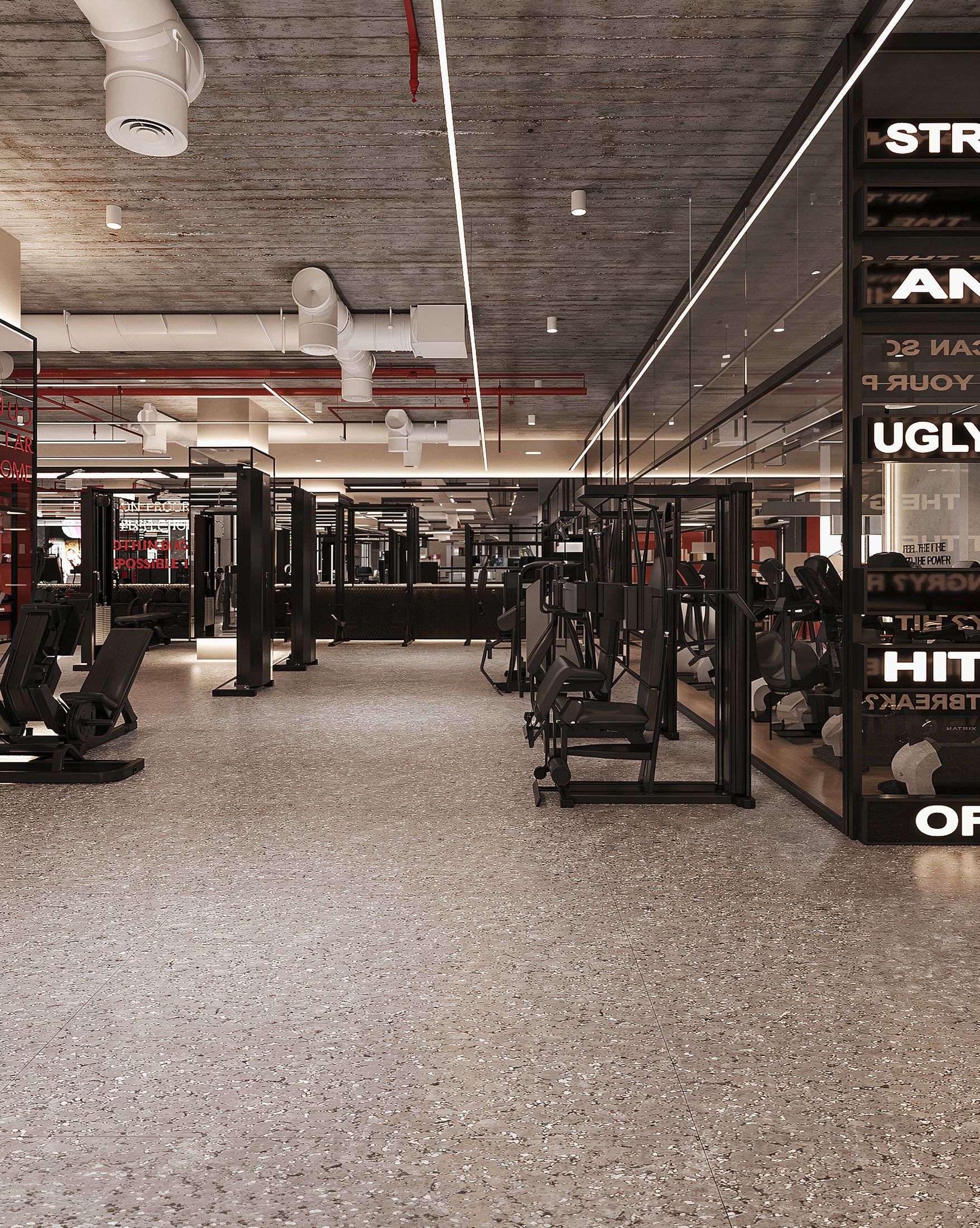 Smart Gym — Rock Gold Mall, New Cairo — Xforms Studio