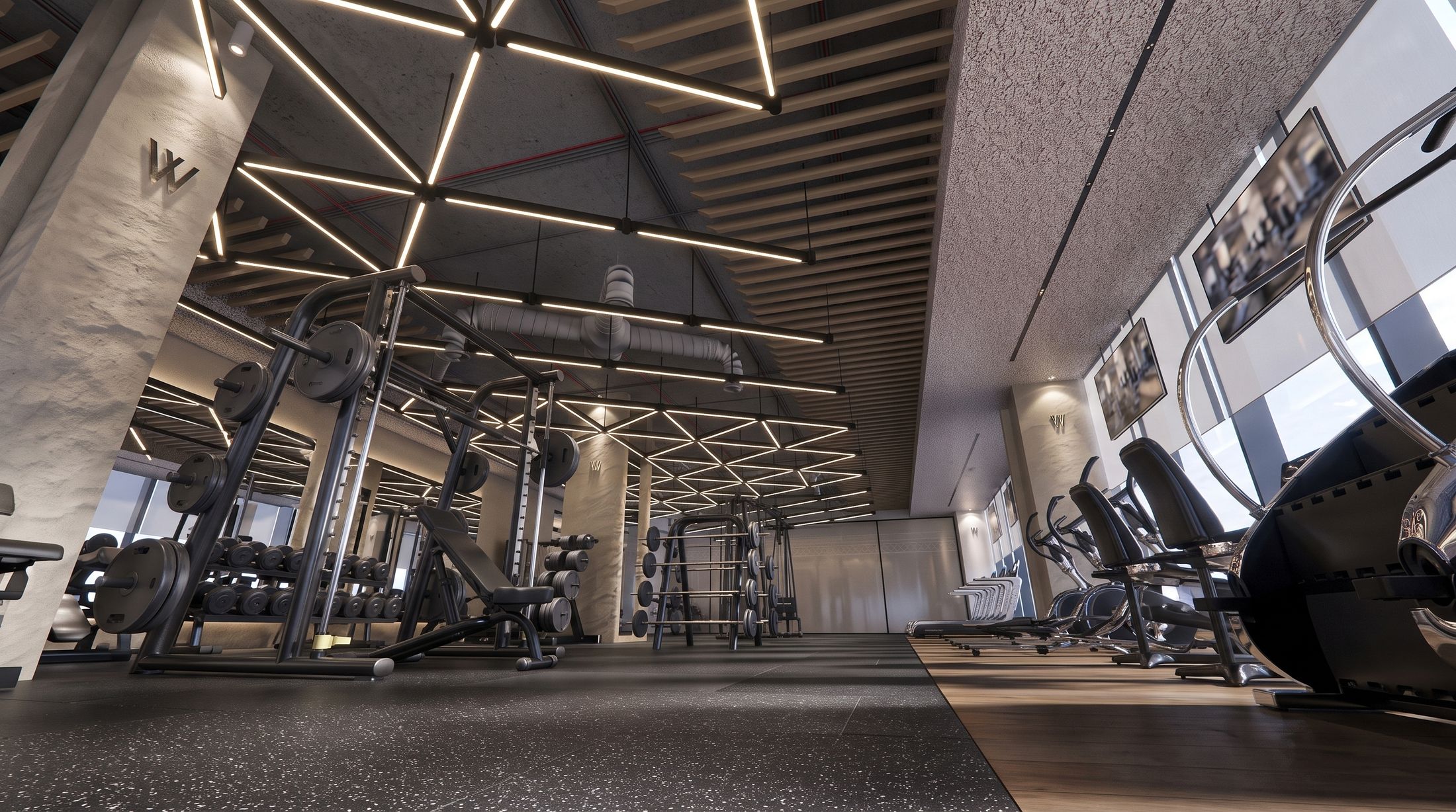 Well Gym — King Abdullah Financial District, Riyadh — Xforms Studio