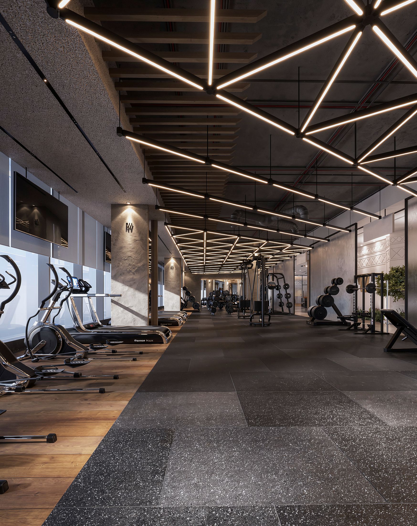 Well Gym — King Abdullah Financial District, Riyadh — Xforms Studio