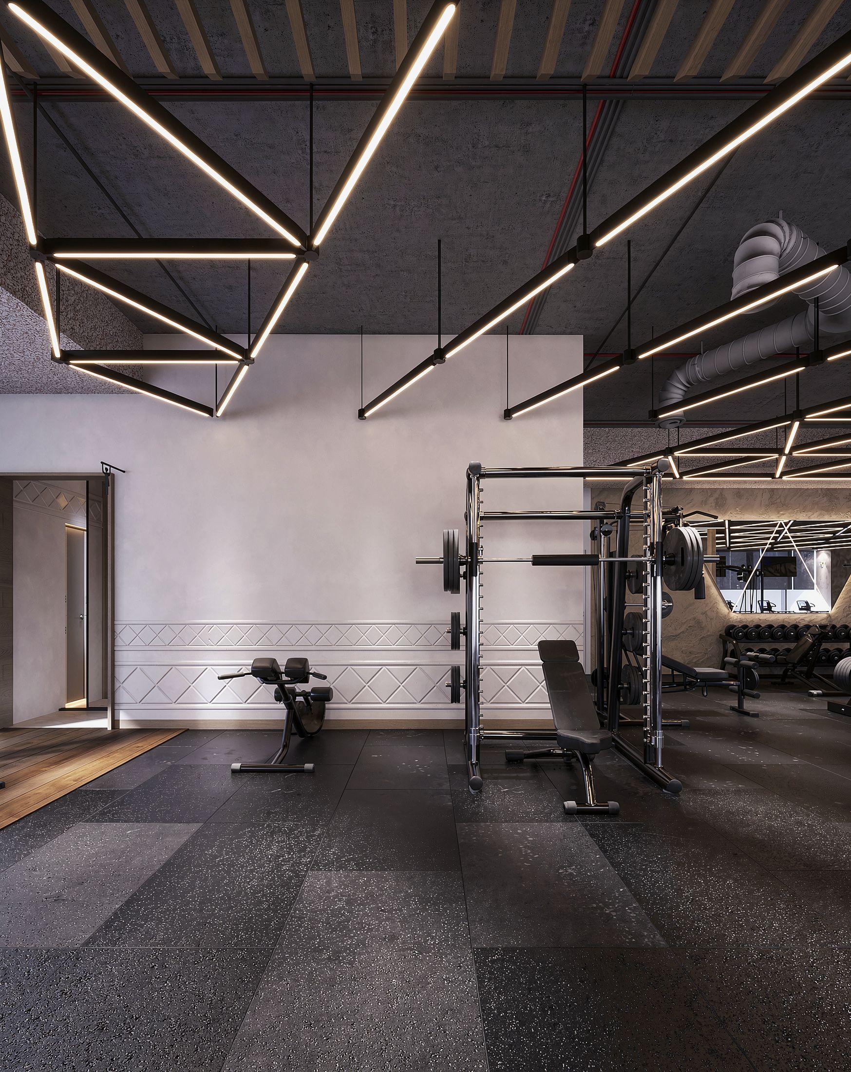 Well Gym — King Abdullah Financial District, Riyadh — Xforms Studio