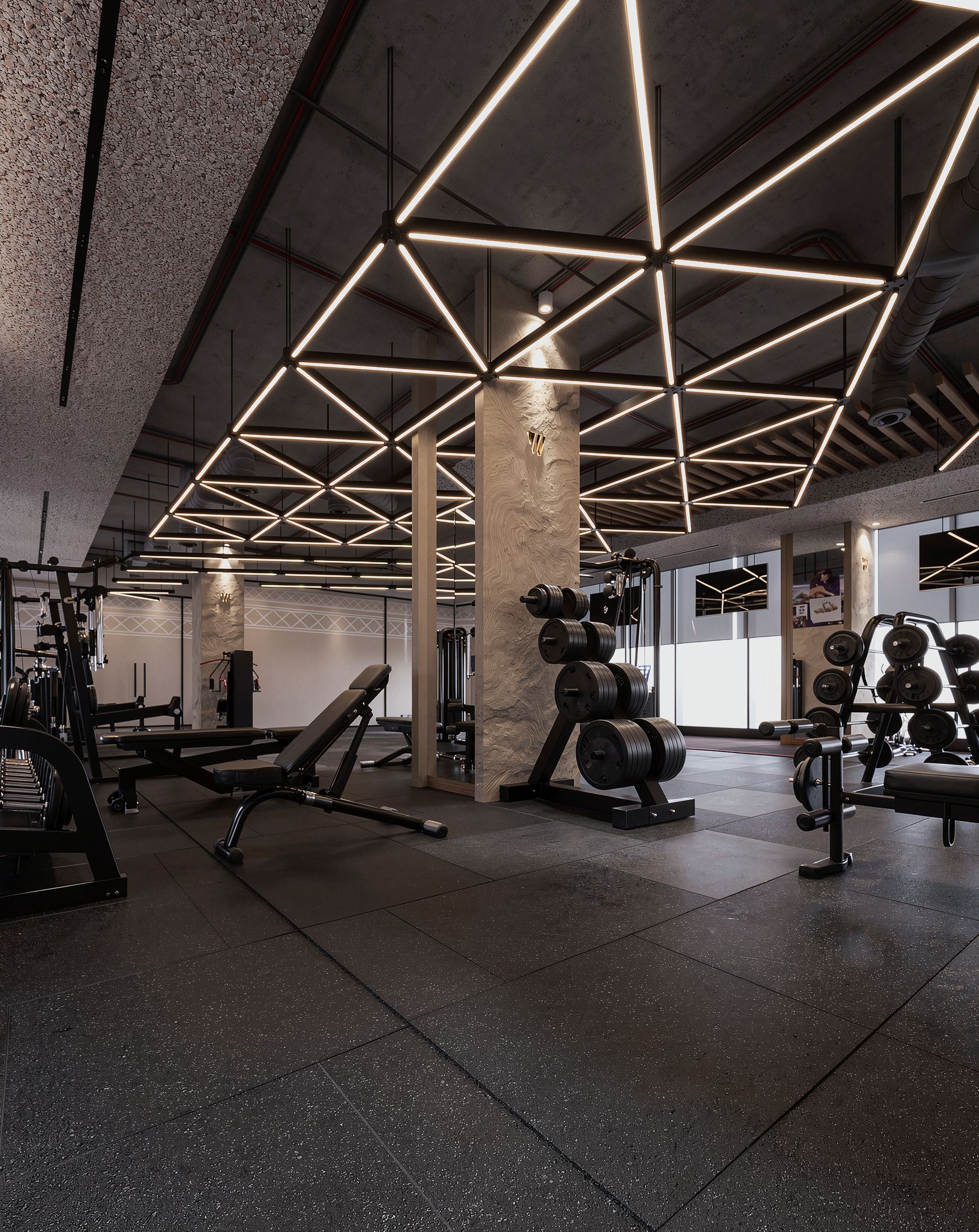 Well Gym — King Abdullah Financial District, Riyadh — Xforms Studio
